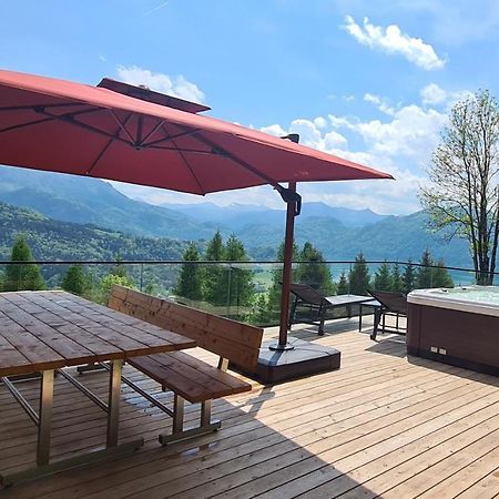 Ruhige Bergvilla In Alleinlage Am Mondsee Mit Seeblick Bergblick Und Whirlpool Innerschwand Exterior foto