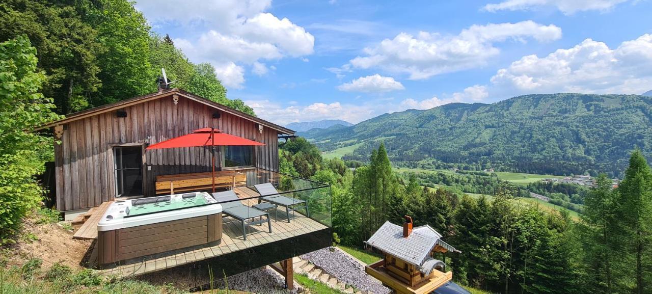 Ruhige Bergvilla In Alleinlage Am Mondsee Mit Seeblick Bergblick Und Whirlpool Innerschwand Exterior foto